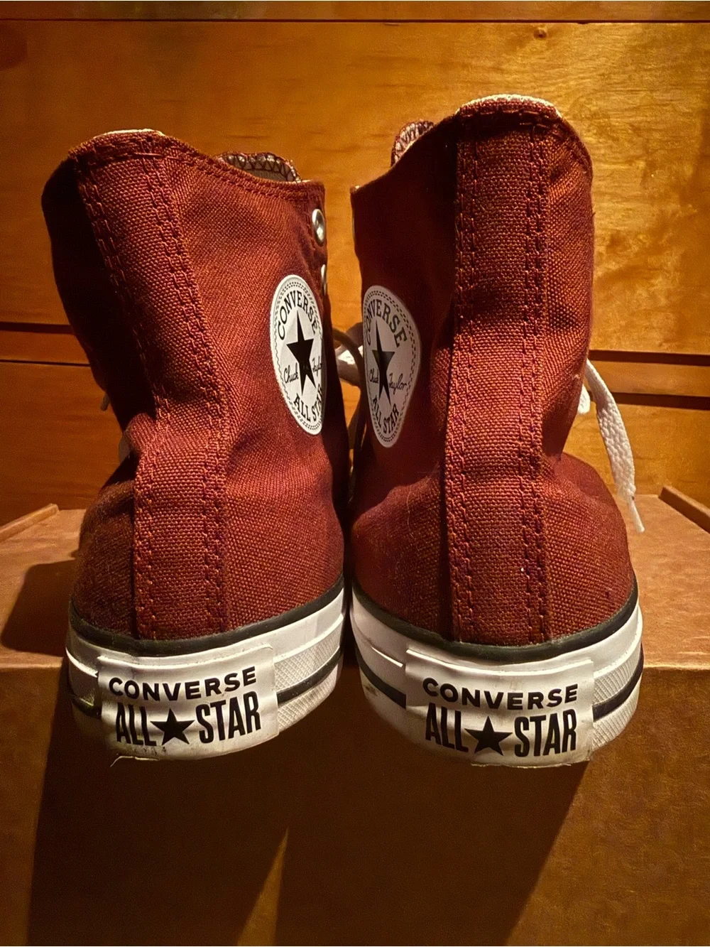Converse All Star Brown High Top Shoes - Picture 4 of 8